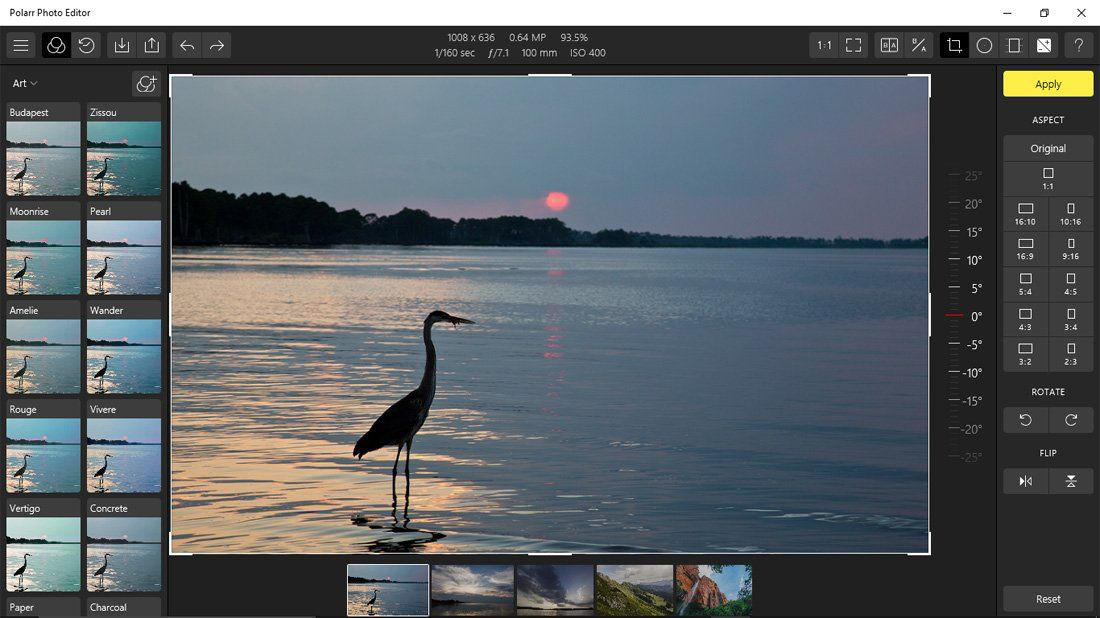 معرفی کامل نرم افزار Polarr Photo Editor